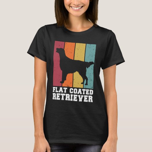 Flat Coated Retriever Vintage  2 Tシャツ (正面)