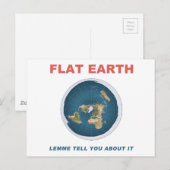 Flat Earth – それについて教えて ポストカード (正面/裏面)