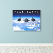 Flat Earth - – キャンバス14 x 11 キャンバスプリント (インサイチュ (ウッドフロア))