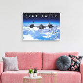 Flat Earth - – キャンバス14 x 11 キャンバスプリント (インサイチュ (リビング))