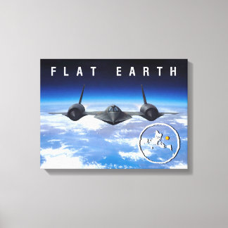 Flat Earth - – キャンバス14 x 11 キャンバスプリント