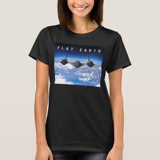 Flat Earth SR71 - – 女性のTシャツ Tシャツ (正面)