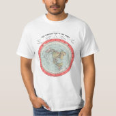 Flat Earth Theory World Map - Funny Conspiracy The Tシャツ (正面)