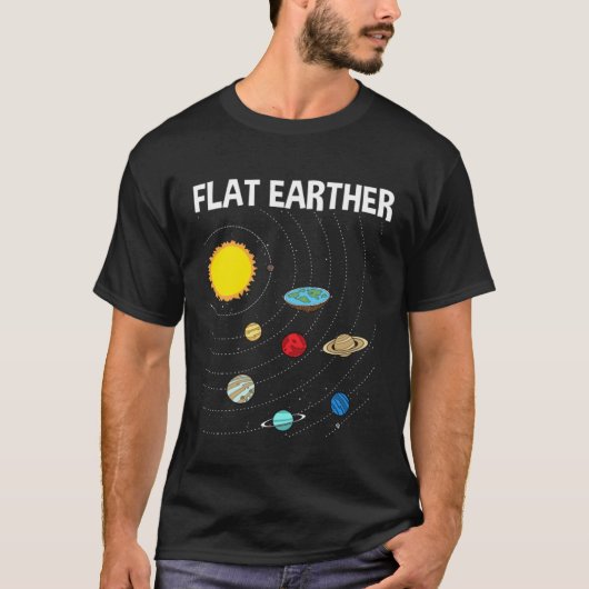 Flat Earther Flat Earth Map Conspiracy  1 Tシャツ (正面)