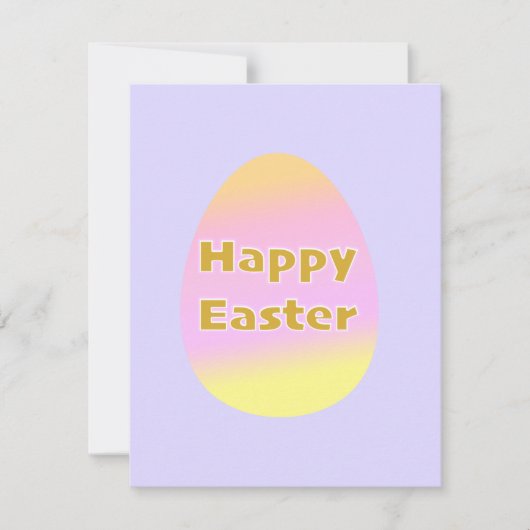 Flat Easter Card ノートカード (正面)