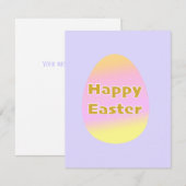 Flat Easter Card ノートカード (正面/裏面)