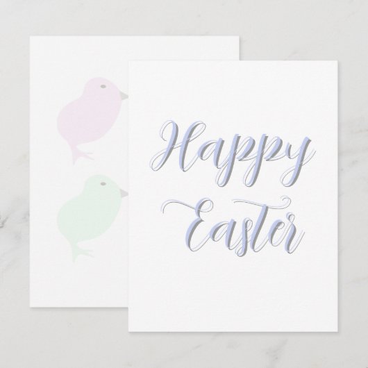 Flat Easter Note Card ノートカード (正面/裏面)