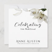 Flat Funeral Thank You Card - Editable  サンキューカード (正面)