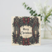 flat gothic christmas card カード (スタンド正面)