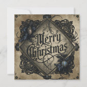 flat gothic style christmas card カード (正面)