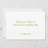 Flat Green Dots and Ovals Pattern カード (正面)