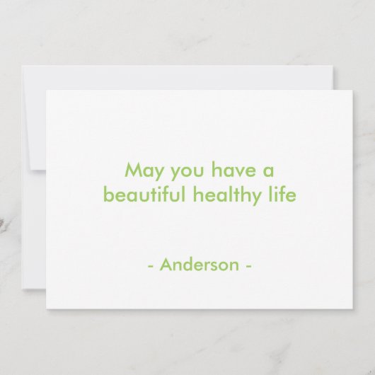 Flat Green Dots and Ovals Pattern カード (正面)