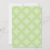 Flat Green Dots and Ovals Pattern カード (裏面)