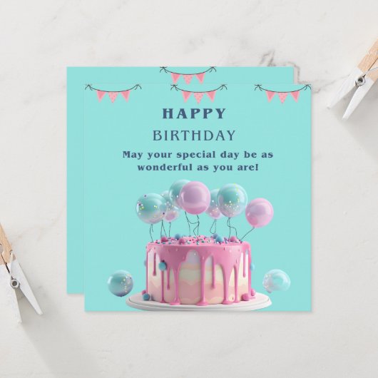 Flat Greeting Card カード (正面/裏面インサイチュ)