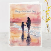 Flat Greeting Card カード (黄色い花)