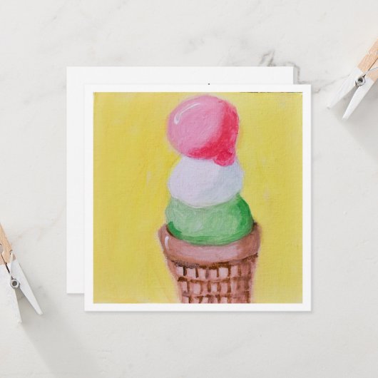 Flat Greeting Card カード (正面/裏面インサイチュ)