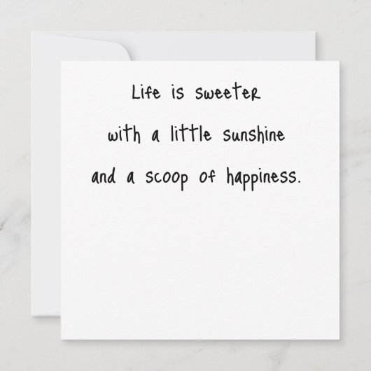 Flat Greeting Card カード (裏面)