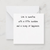 Flat Greeting Card ノートカード (裏面)