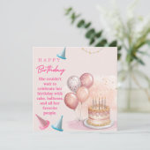 Flat Greetings card カード (スタンド正面)