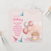 Flat Greetings card カード (正面/裏面インサイチュ)