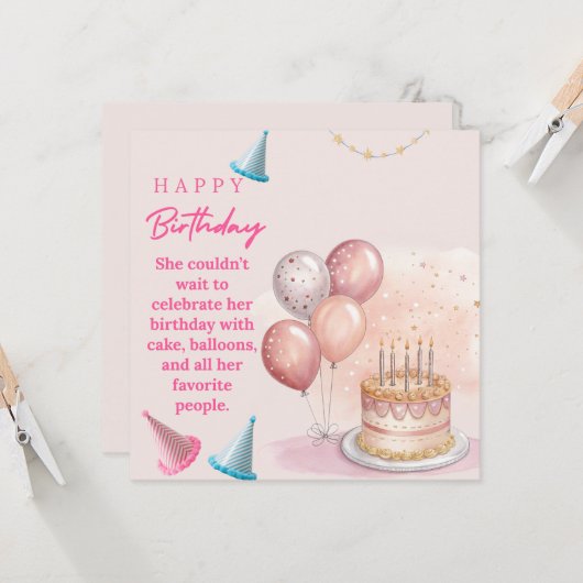 Flat Greetings card カード (正面/裏面インサイチュ)