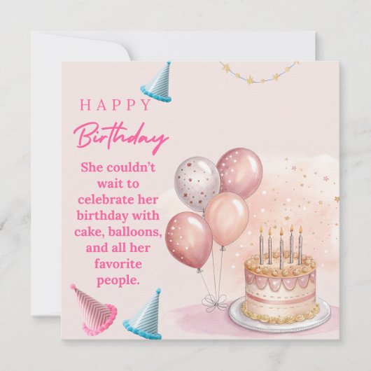 Flat Greetings card カード (正面)