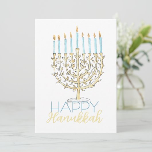 Flat Hanukkah Card シーズンカード (スタンド正面)