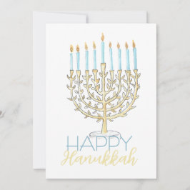Flat Hanukkah Card シーズンカード