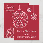 Flat Holiday Card シーズンカード (正面/裏面)