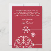 Flat Holiday Card シーズンカード (裏面)