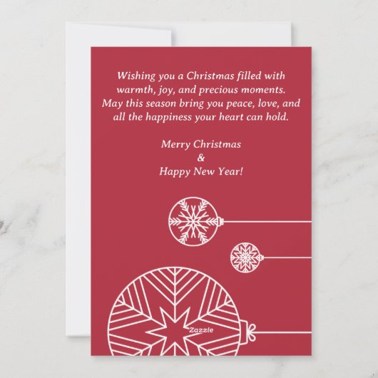 Flat Holiday Card シーズンカード (裏面)