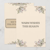 Flat Holiday Card シーズンカード (正面/裏面)