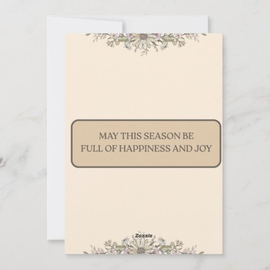 Flat Holiday Card シーズンカード (裏面)