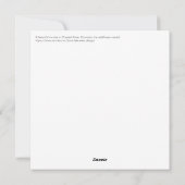 Flat Holiday Card シーズンカード (裏面)