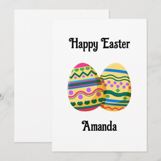 Flat Holiday Card シーズンカード (正面/裏面)