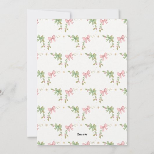 Flat Holiday Card シーズンカード (裏面)