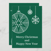 Flat Holiday Card シーズンカード (正面/裏面)