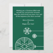 Flat Holiday Card シーズンカード (裏面)