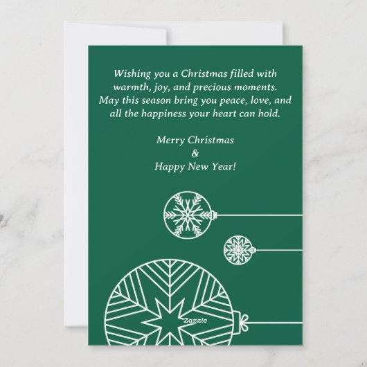 Flat Holiday Card シーズンカード (裏面)