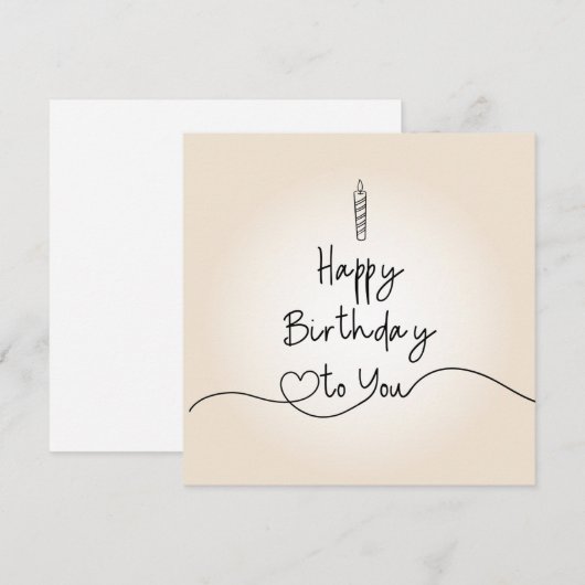 Flat Holiday Card シーズンカード (正面/裏面)