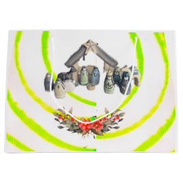 Flat Holiday Card ラージペーパーバッグ