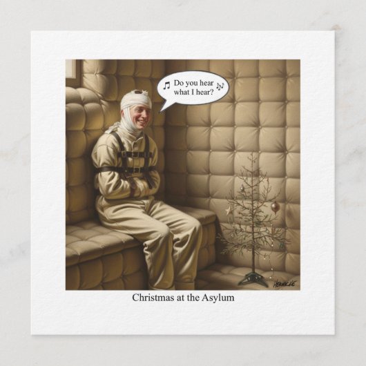 Flat Holiday Card 招待状 (正面)