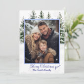 Flat Holiday Card Custom Photo シーズンカード (スタンド正面)