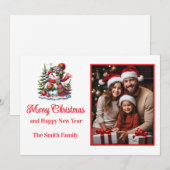 Flat Holiday Card Custom Photo シーズンカード (正面/裏面)