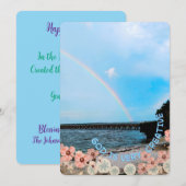 Flat Holiday Card Easter Blessings or invite シーズンカード (正面/裏面)