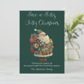 Flat Holiday Card featuring Santa シーズンカード (スタンド正面)