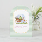 Flat Holiday Card "Happy Easter" . 招待状 (スタンド正面)