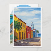 Flat Holiday Card Island Morabeza Gift シーズンカード (正面/裏面)