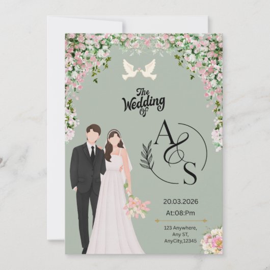 Flat Invitation  招待状 (正面)