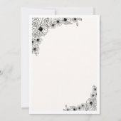 Flat Invitation, Size: 5" x 7", Paper: Matte, Enve 招待状 (裏面)